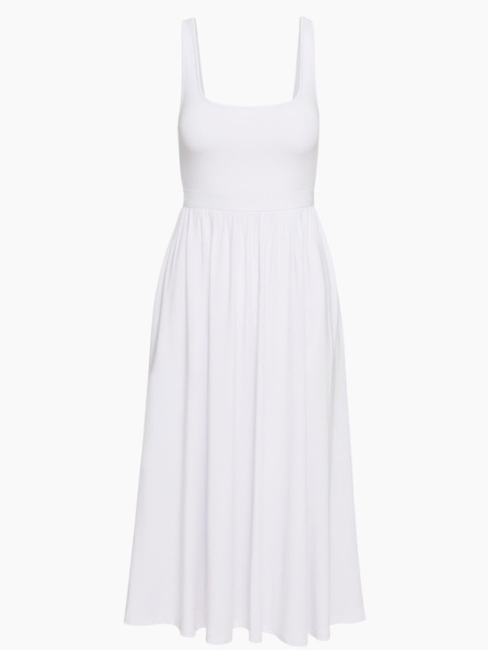 Wilfred Dresses & Skirts - NEW Wilfred Market Midi Tank Dress Fit Flare White Size Small